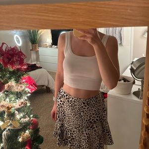 medium cheetah print skirt